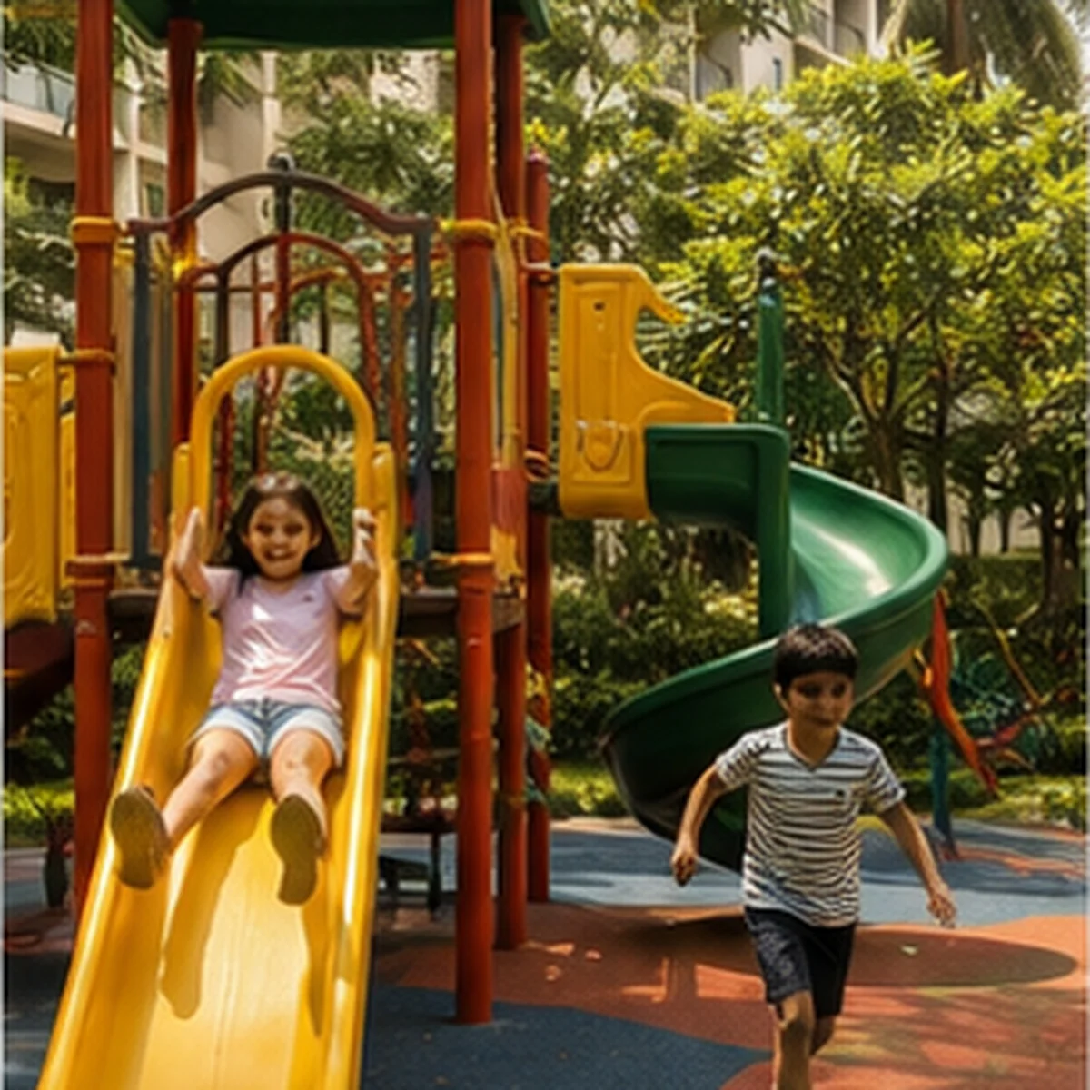 The kids play area at Mangeshi Universe