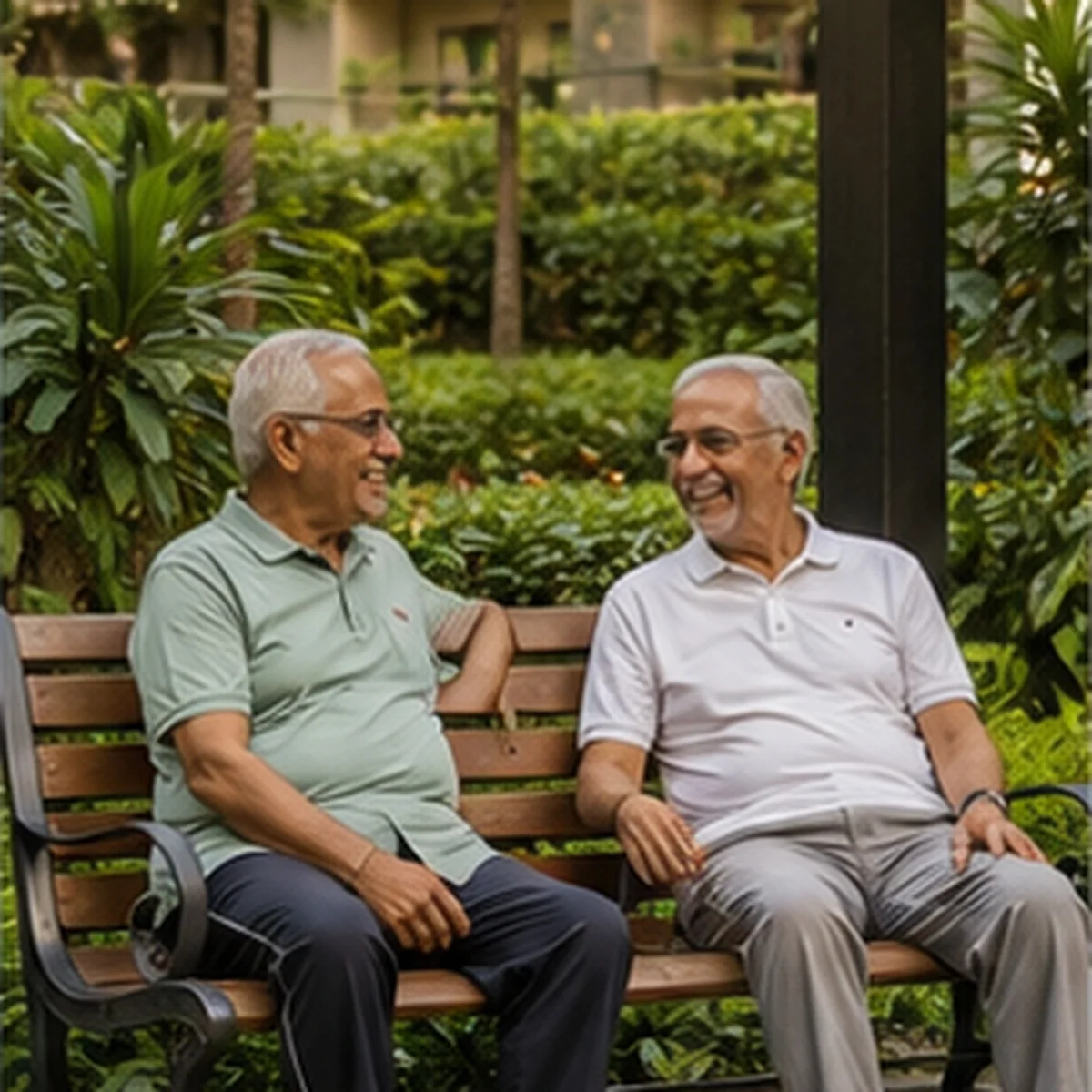 The senior citizen zone at Mangeshi Universe