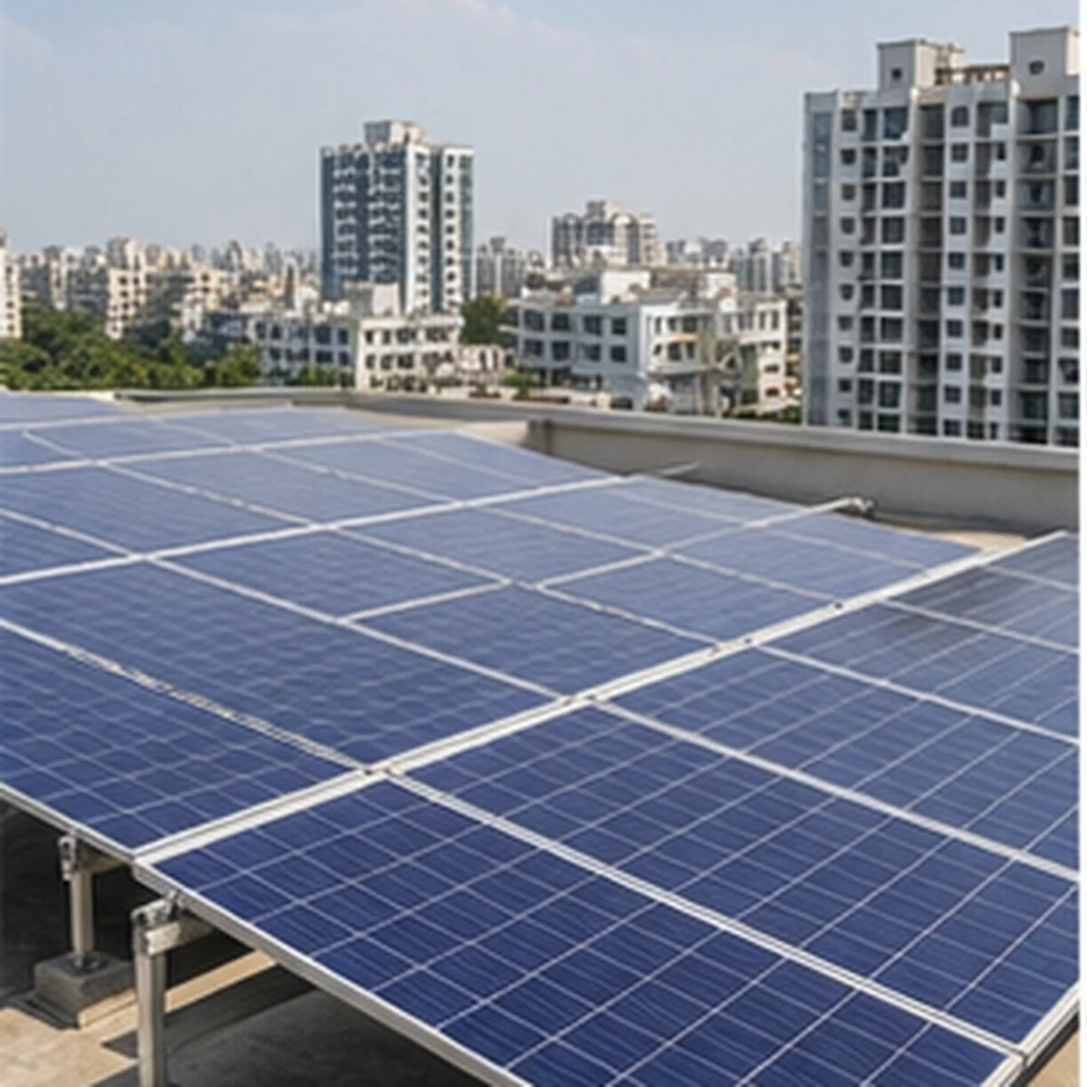 Solar energy installation at Mangeshi Universe
